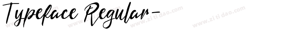 Typeface Regular字体转换